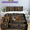 3pcs Love Quotes for Wife Duvet Cover Set, Cover For Bedroom Guest Room (1 Duvet Cover + 2 Pillowcase, Without Quilt),  Yy250922219