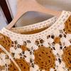 DIMANAF 2025 New Women Bat Vest T-Shirt Basic Fashion Tops Lace Tees Casual Loose Knitted Tees