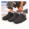 Men's Cotton Shoes with Thick Winter Plush Lining, One Foot Outdoor Anti Slip Snow Boots