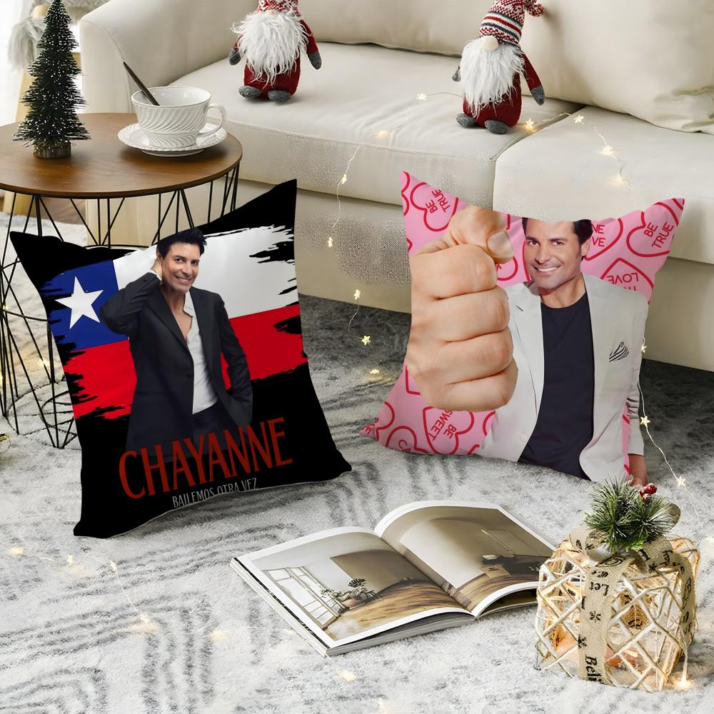 Latin Pop Music C-Chayanne 1 Pillow Case Natural Linen Organic Fabric Double-Sided Printing Sofa Home Decor Gift Pillow Case