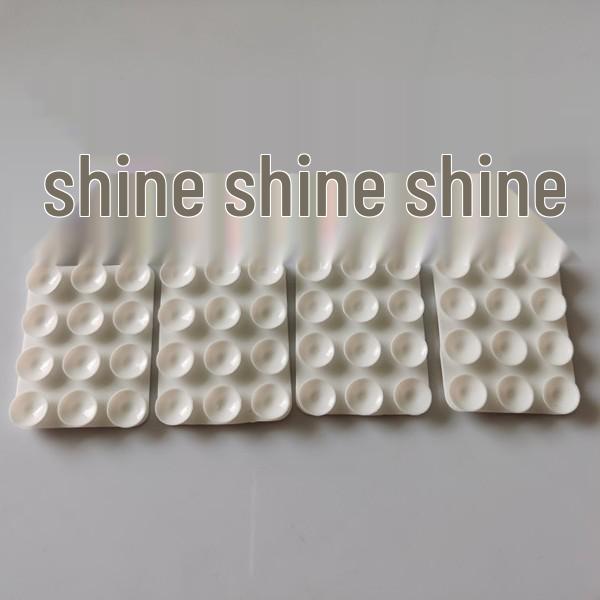 Silikonowa przyssawka do telefonów komórkowych - Kwadratowa, Jednostronna, Zestaw 12 szt.