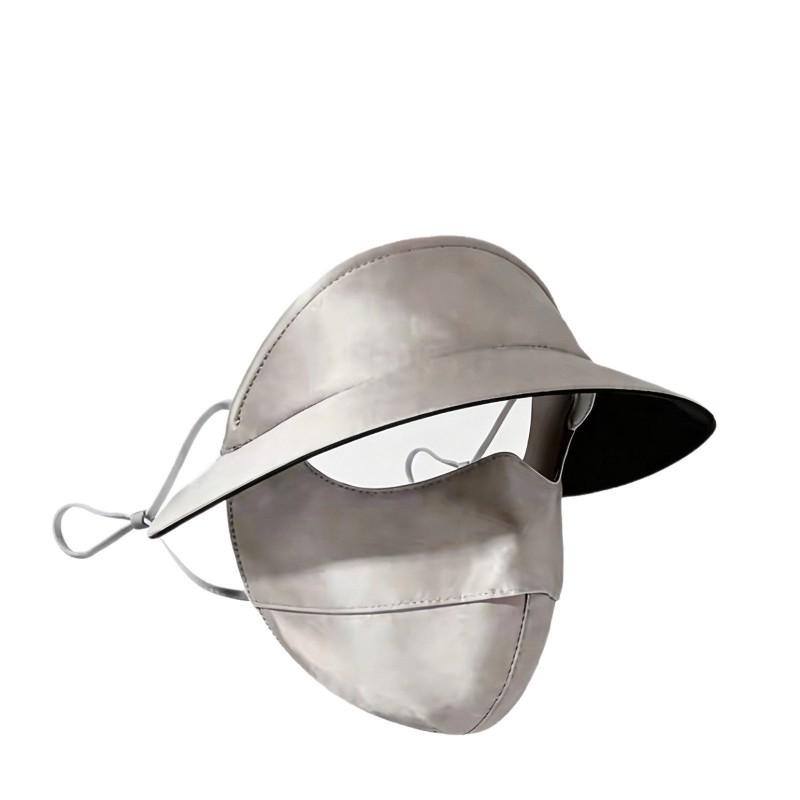 100% Mulberry Silk Face Shield With Brim UPF50 Sun Protection Outdoor Use