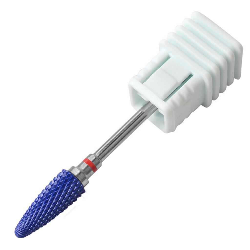 

1 шт. синее твердосплавное сверло с нанопокрытием для ногтей, гель для удаления полировки, маникюрный инструмент синий