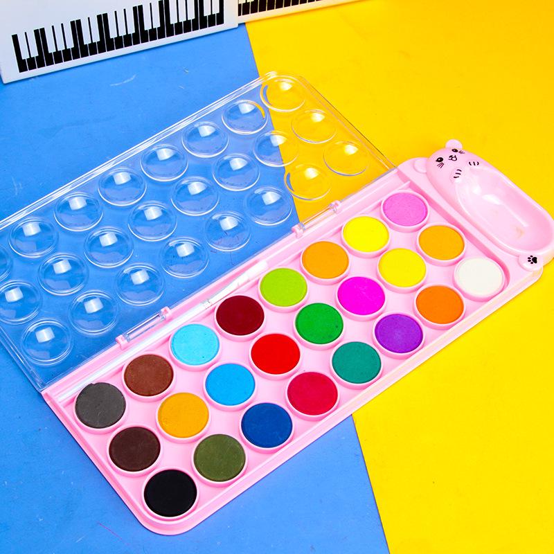 Little Carney 36-Color Gouache Watercolor Set for Students and Beginners