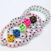 Color Smile Transparent Ball Bracelet Smile Transparent Ball Fashion Bead Bracelet 6 Colors