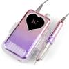 Portable Nail Drill Professional 35000 RPM 85W Rechargeable Electric Nail File Machine Corded for Acrylic Nails Gel