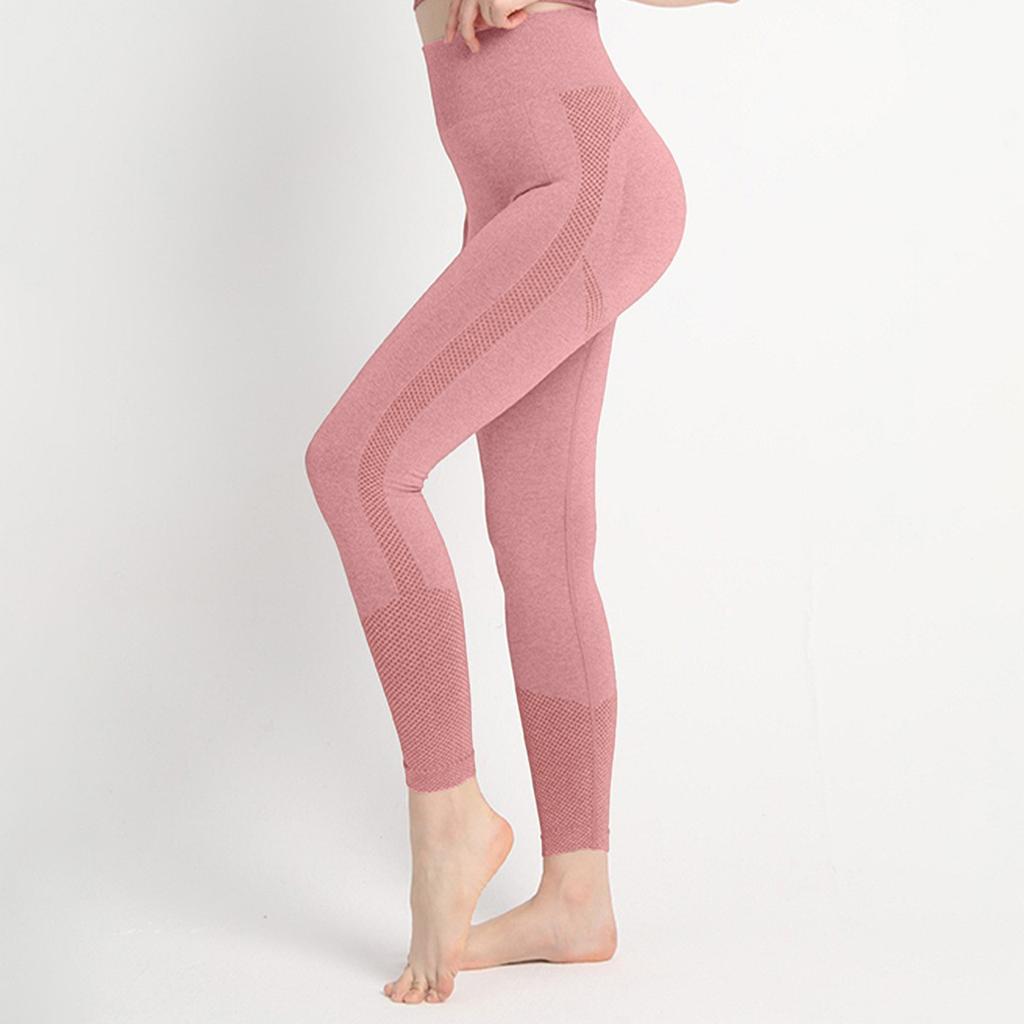 Women's Color High Waist And Hip Lifting Sports Tight Pants Fitness Pants