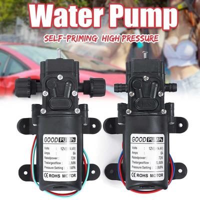 DC 12V 130PSI 6L/Min Water High Pressure Diaphragm Water Pump Self Priming Pump Automatic Switch