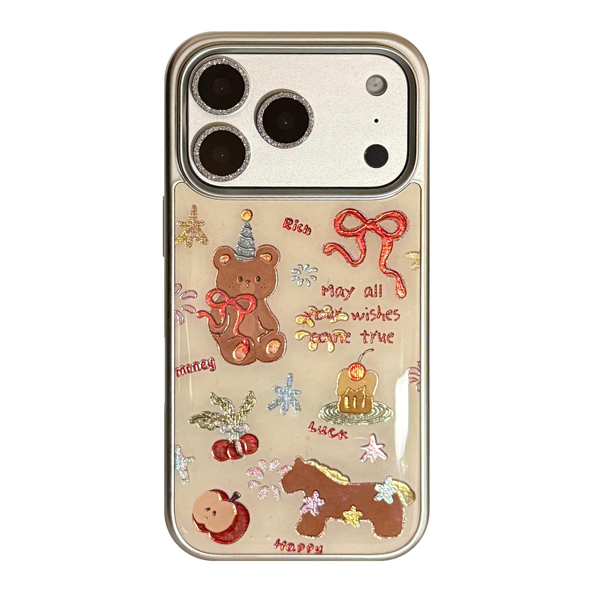 

Милый чехол для телефона с мишкой для iPhone 16, iPhone 17 и iPhone 17 Pro Max iPhone 11