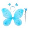 Led Butterfly Wings Light Up Angel Wings Kids Hair Bows Girl Headband Costume Girls Dress Props Party Angel Luminous Fairy Wings