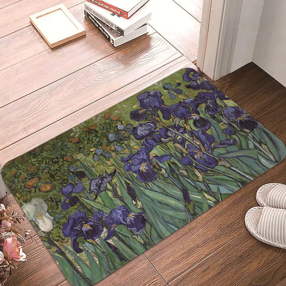 Vincent Van Gogh Starry Night Carpet Art Abstract Rugs Forest Night View Soft Floor Mat for Home Living Room Bedroom Dorm Decor