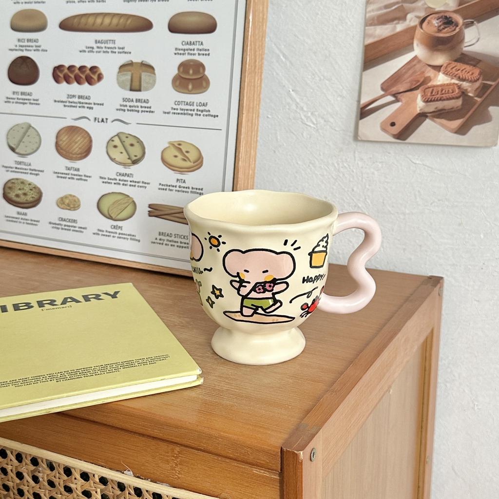 Girls' Heart Birthday Gift Cute and Beautiful Elephant Couple Water Cups for Boyfriend  Girlfriend and Sister Meaningful Gift