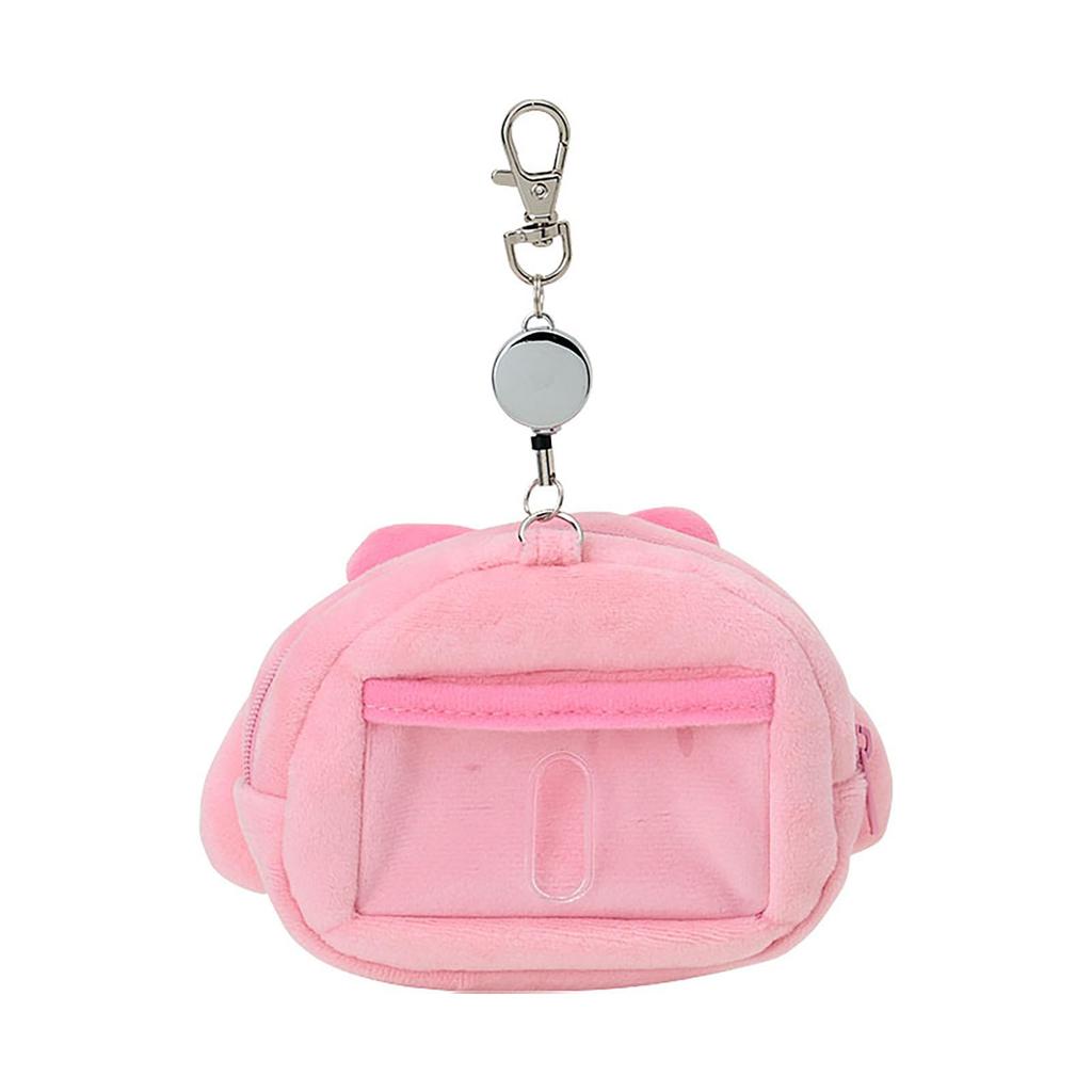 Étui Portefeuille Sanrio My Melody en Polyester avec Porte-Cartes à Bobine Rétractable Rangement Petits Objets Convient aux 15 ans et plus Article 293814 Forme de Visage &