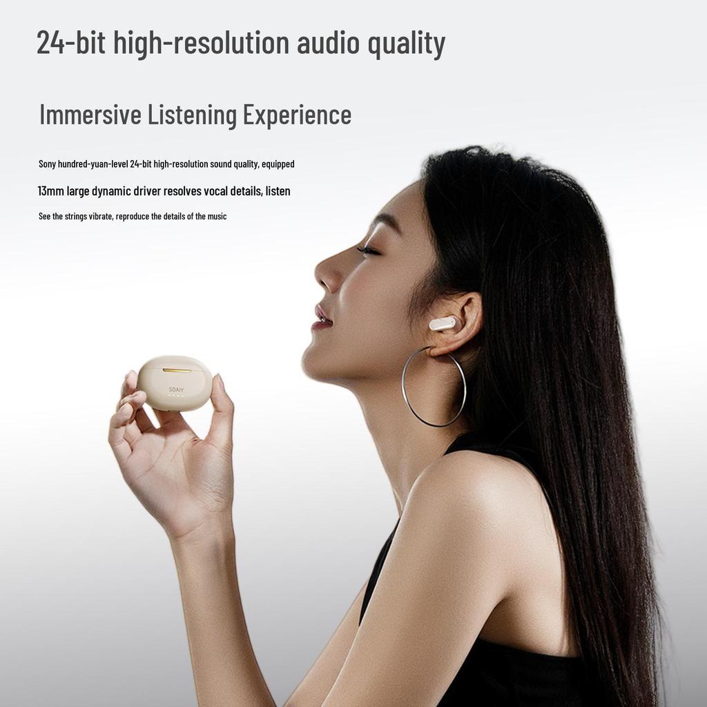 Sony Ericsson SL6 2025 True Wireless Semi-In-Ear Sports Bluetooth Headphones for Huawei & Apple.