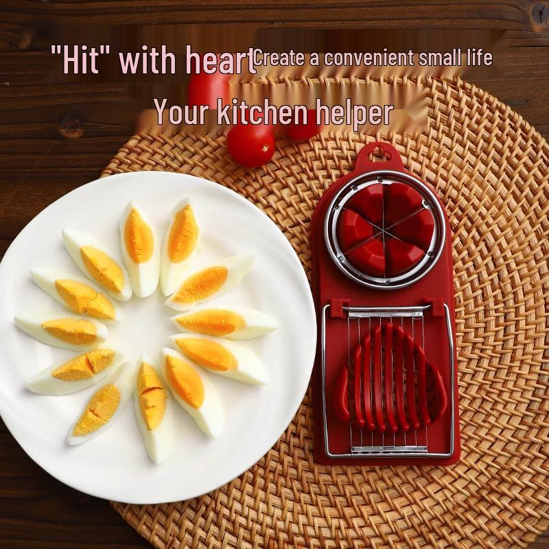Free Shipping - Stainless Steel Multifunctional Egg Slicer & Divider