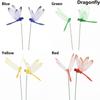 5/10PCS Handicraft Lawn Ornament Yard Artificial Dragonfly Thin Stick With Stem Simulation Butterfly