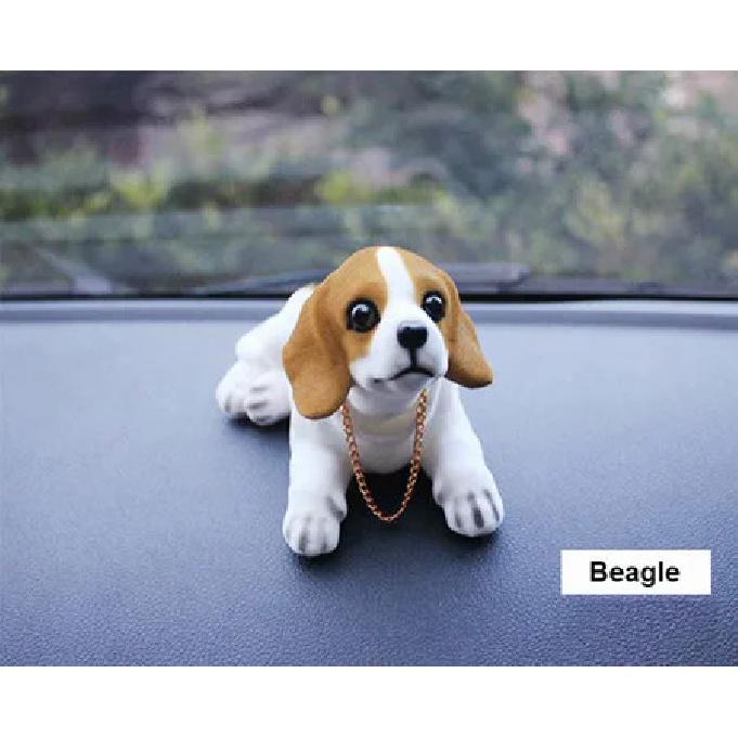 Bobble Head Dog Car Dashboard Doll Auto Shaking Head Toy Ornaments Nodding Dog Car Interior Furnishings Decoration Gift
