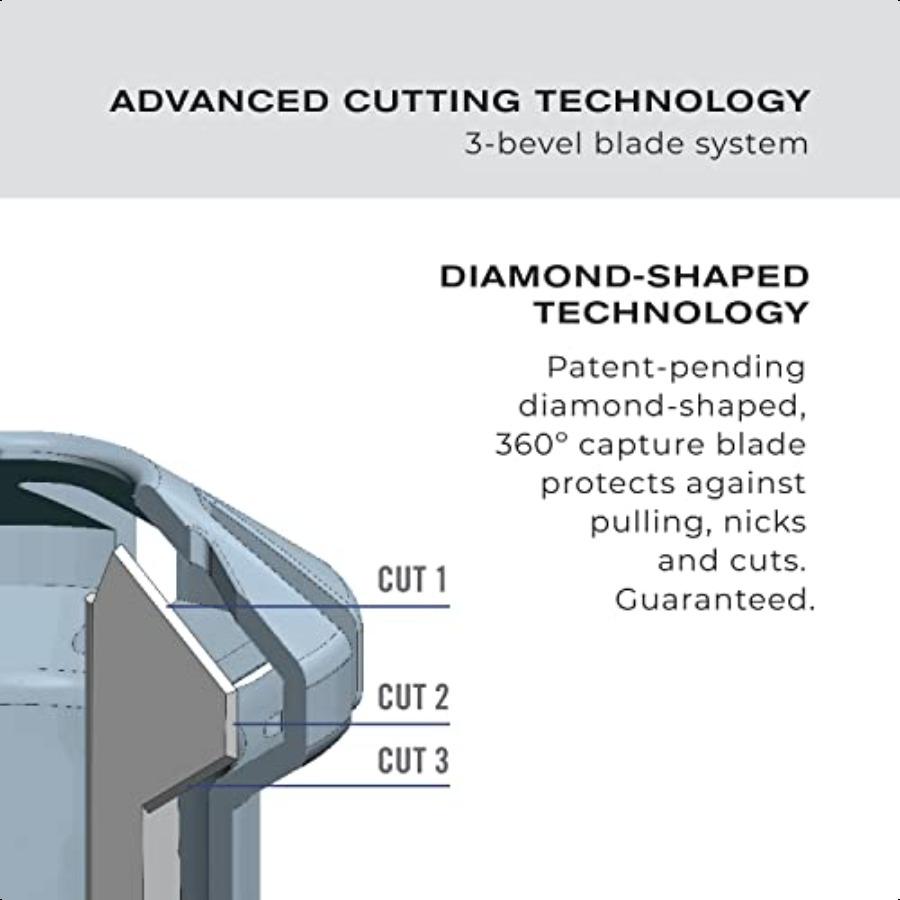 Man Nose Hair Trimmer for Men For Nose Ear and Eyebrows Patent 360 Bevel Blade for No Pull No Snag Trimming Experience Cordl Li