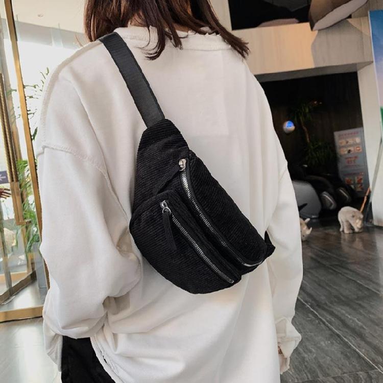 Crossbody Fannys Pack with Zipper Pockets,Belt Bag Fannys Pack Crossbody Bags for Women Everywhere Belt Bag Bum Bag