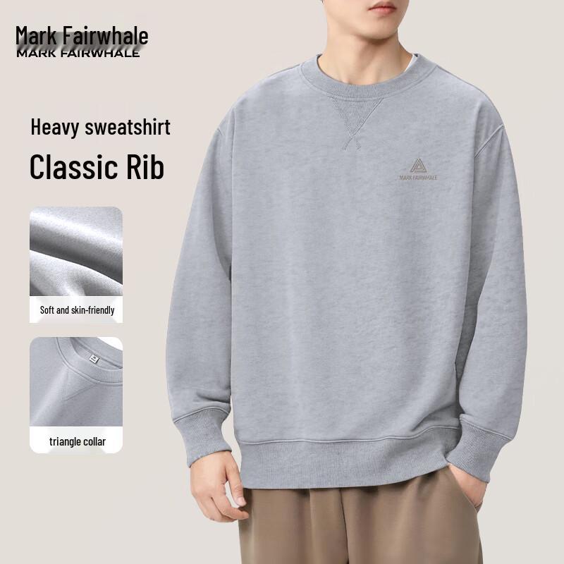

Мужской свитшот Mark Fairwhale в американском ретро-стиле с принтом букв и круглым вырезом 3XL
