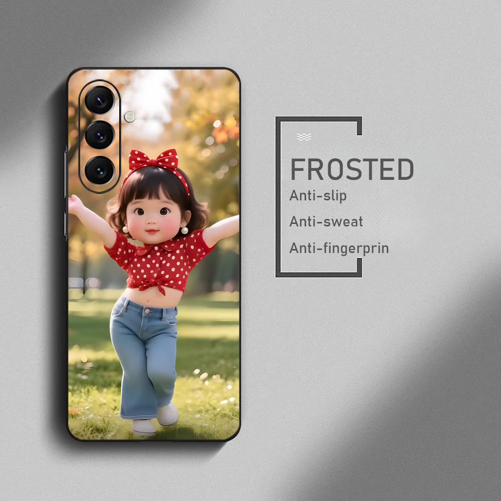 Popular Dancing Baby Cute Phone Case For Samsung Galaxy S26 S25 S24 S23 S22 S21 Plus Ultra Note20 Soft Black