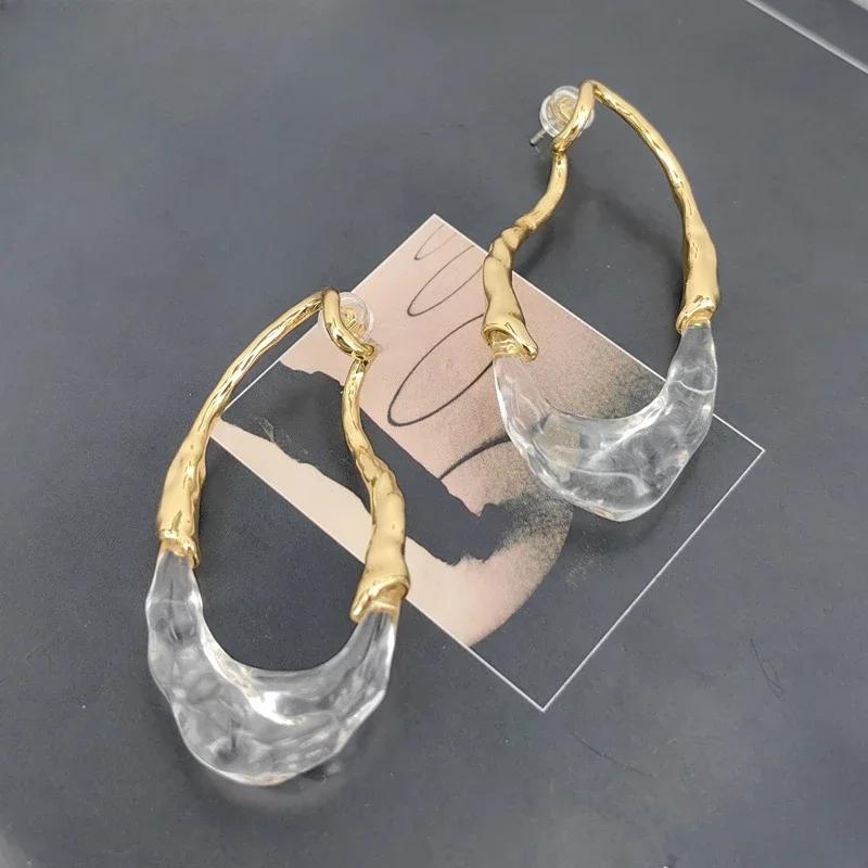 Modern Zircon European and American Design Irregular Earrings For Women Party Gifts 2025 Trend New Hot Selling