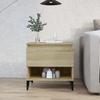 819554 vidaXL Side Table Sonoma Oak 50x46x50 Cm Engineered Wood