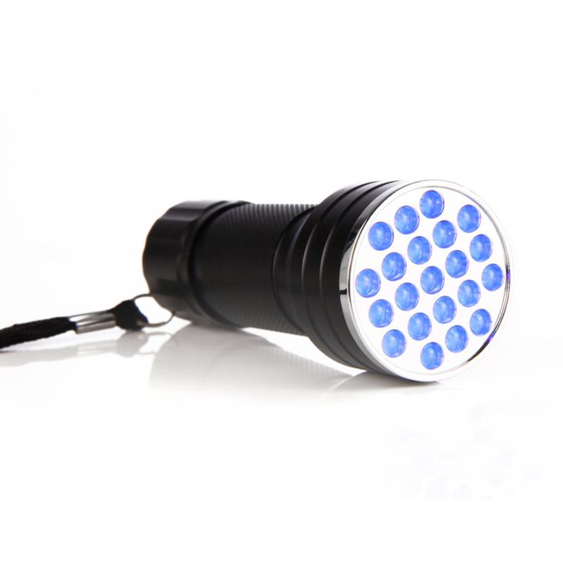 21 LED UV Ultra Violet Blacklight Pocket Flashlight Mini Torch Light Portable