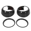 4pcs Carbon Fiber Style Door Midrange Speaker Cover Trims for Cooper Hatchback F55 F56 F57 2014‑2021