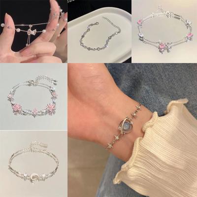 17KM 1ks Fantasy Star River Planet Zircon Jednoduchý náramek, dárek pro přátele a dcery pro ženy, šperky a doplňky