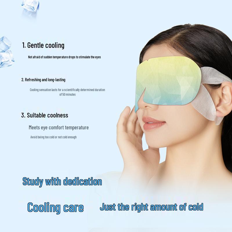 Customizable Gel Eye Mask: Cooling, Breathable, Light-Blocking, Disposable Ice Pack for Sleep and Relaxation