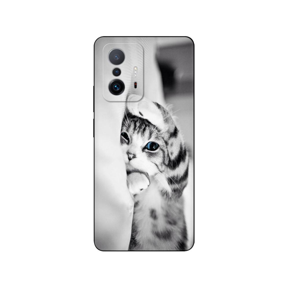 Pro Xiaomi 11T Pouzdro Pro Xiaomi 11T Pro Měkké pouzdro Silikonový Telefon Zadní kryt Xiaomi11T mi 11 T 11TPro coque 6,67palcový černý tpu obal