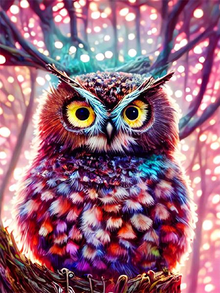 Full Square/round Diamond Art Painting Owl Cartoon 5d Diy Embroidery Mosaic Animal Crystal Wall Sticker Decor Home