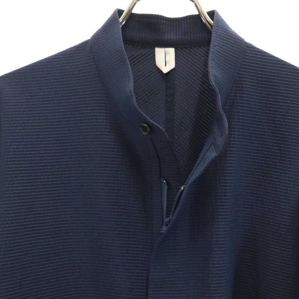 Milok made in Japan Striped Pattern Long sleeve shirt 46 Navy Men's Used