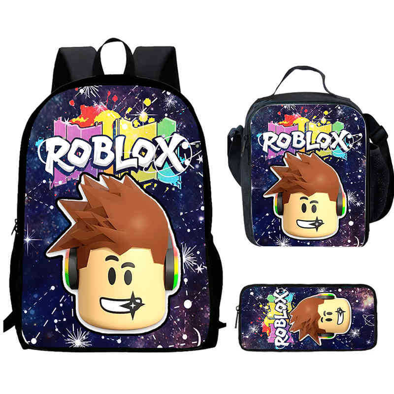 Roblox Printed Backpack, Children'S And Elementary School Bags