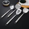 Durable Stainless Steel Frying Spatula Ladle Slotted Spoon Spatula Long Handle Kitchen Gadgets Kitchen Cooking Utensil