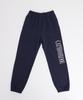 Isjabaibeu [Ibc22Upt05Na] Cat Person Lettering Joggers - Navy