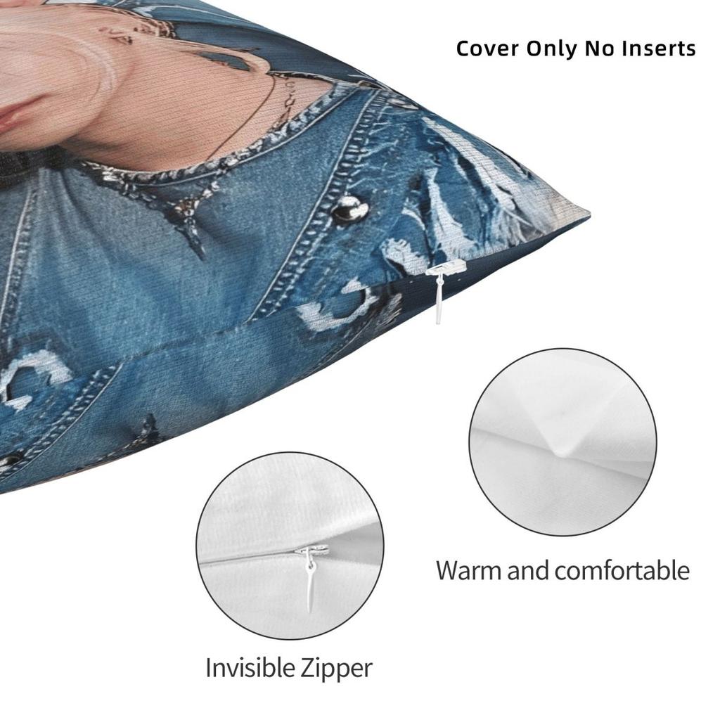 Kpop Style Singer F-Felix Pillow Case Cushion Cover Soft Pattern Pillow Cover Vintage Pillowcases For Sofa Home Decorative
