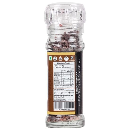 Urban Platter Black Rock Salt Grinder, 100g (Sendha Namak | Easy To Grind | Free from Micro-Plastics | Pure & Natural | Rich In Natural Minerals)