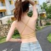 Spicy Girl Back Cross Strap Camisole with Chest Pads - Strapless, Backless, Wear as Base Layer or Outerwear