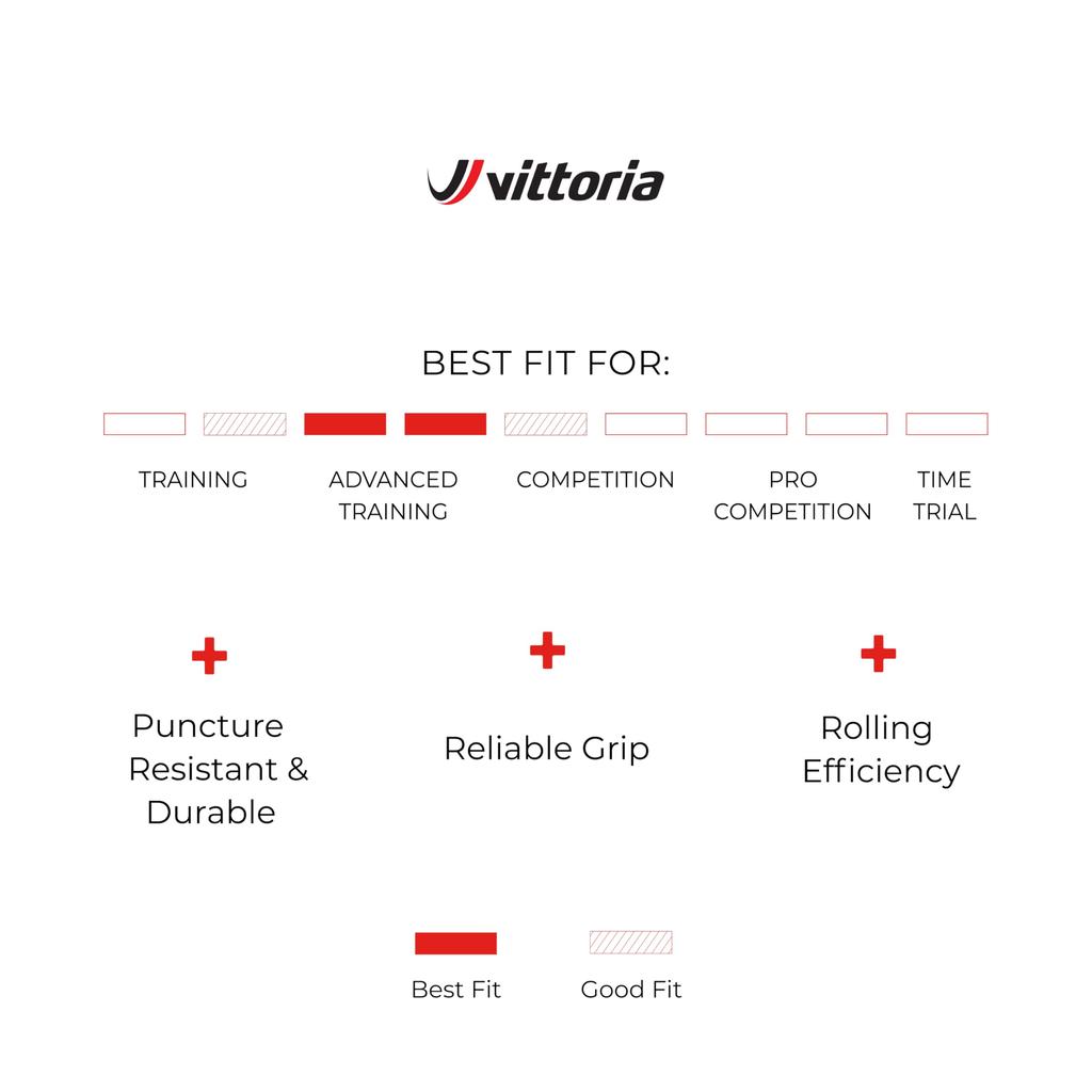 Vittoria Rubino Pro TLR ALL BLK 700X25C Tubeless Ready Tire