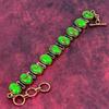 Copper Green Turquoise Bracelet Copper Adjustable Chain Bracelet Gemstone Jewelry
