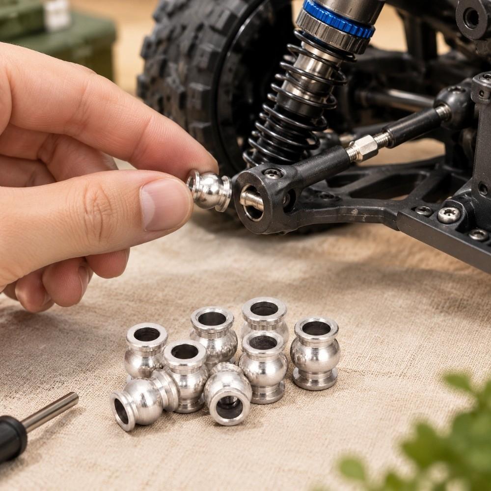 4pcs HSP Unlimited Factory 1/10 Accessories 2 Sizes 1/10 RC Shock Damper Head  for 94107/106/108/111