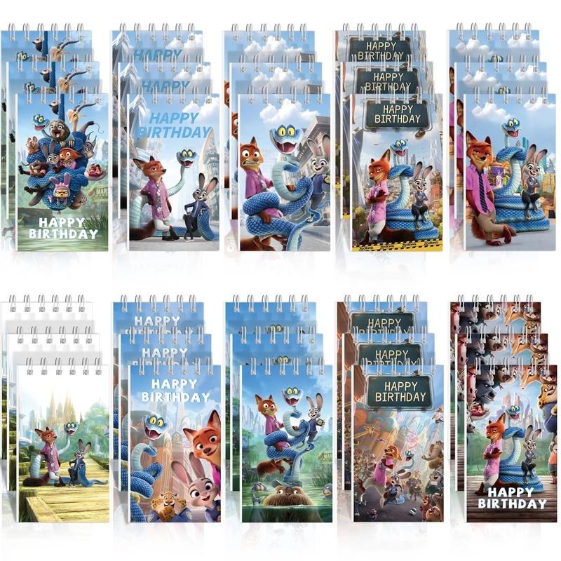 New Zootopia 2 Spiral Book Coil Notebook Zootropolis Journal Diary Schedules Daily Notepad School Supplies Stationery