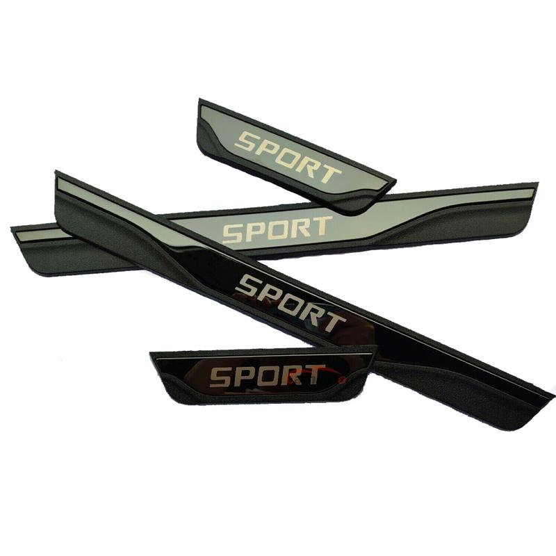 For Kia Seltos Car Door Sill Scuff Plate Strip Protector Accessories Auto Threshold Pedal Trim Stickers