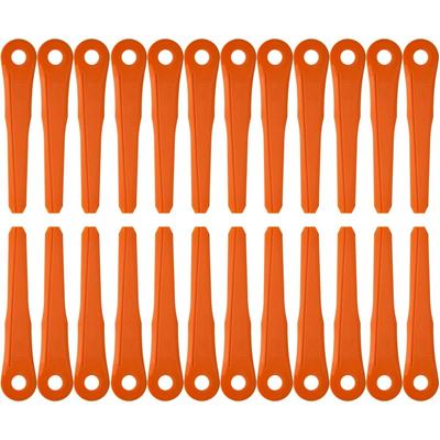 24Pcs Plastic Blades Compatible for Stihl Weed Eater Blade PolyCut 6-2, 6-3, 7-3, 28-2,48-2 Trimmer Head - 4002 007 1000