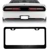 2PCS Black License Plate Frames In 3D Letter Aluminum Alloy Car License Plate Holders Compatible with Dodge Challenger Charger Durango RAM (Matte
