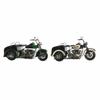 DKD Home Decor-Figura Decorativa DKD Home Decor Negro Verde Moto Vintage 16 x 37 x 19 cm (2 Unidades) (1 unidad)