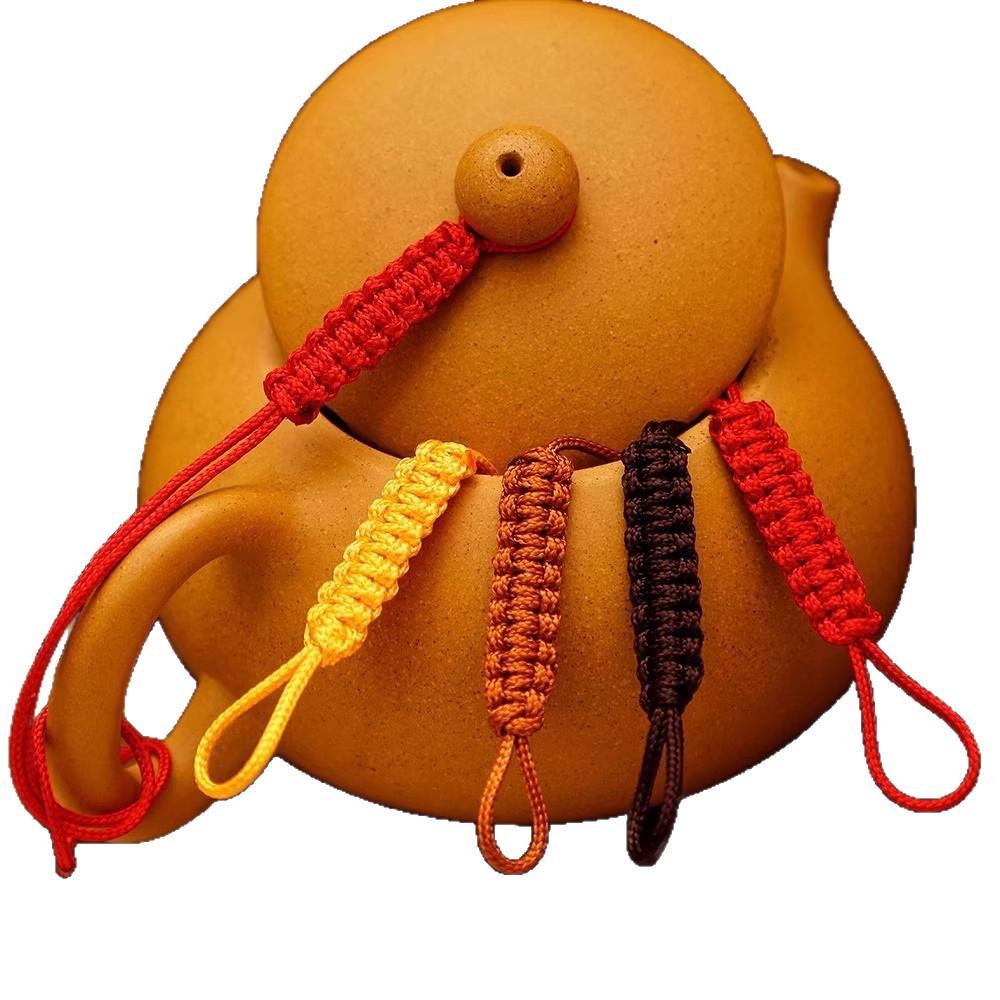 Handmade Zisha Teapot Lid Rope - Protective Anti-Drop Rope for Kung Fu Tea Ceremony