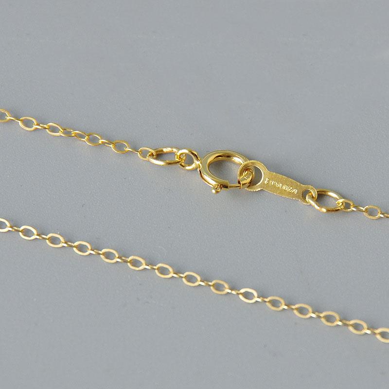 High Quality Finished Chain 14k Gold Filled Chain Necklace Jewelry Flat Cable Chain Necklace